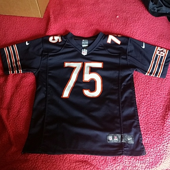 Chicago bears #75 Long on field nike Jersey large - Picture 1 of 5